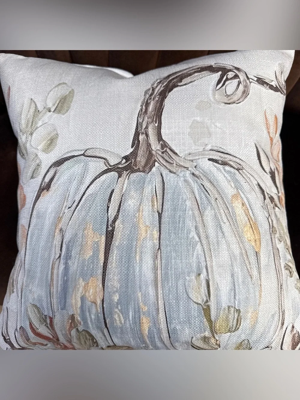 Blue Pumpkin Accent Pillow